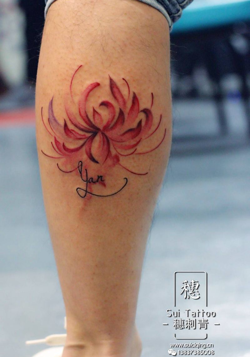 彼岸花纹身图片