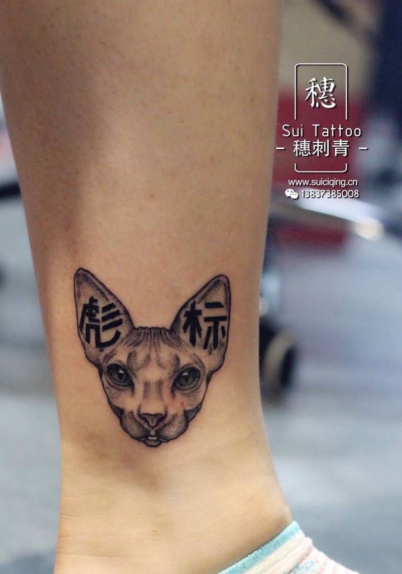 斯芬克斯猫纹身图片