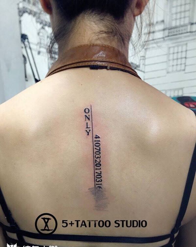 给身份证打个码纹身图片