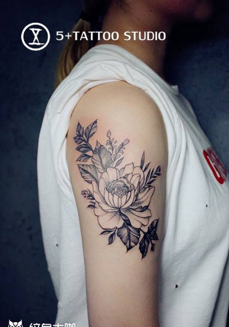 清新小花花纹身图片