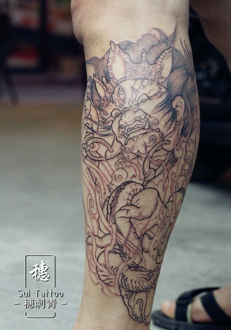 大黑天纹身图片