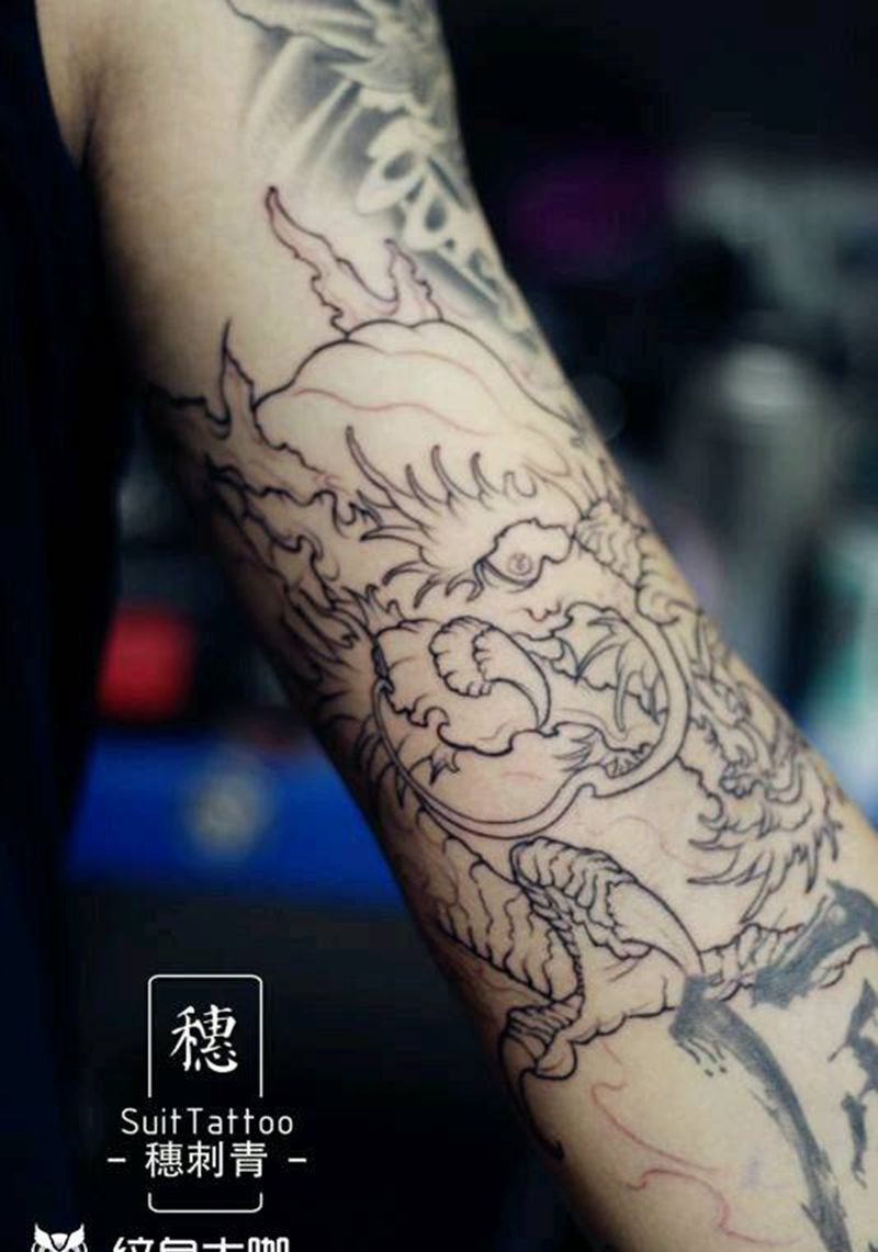 社！社！社会龙！纹身图片