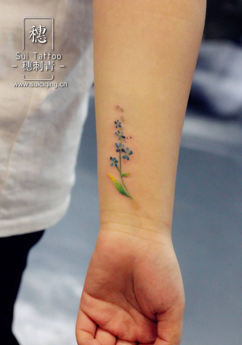 小花花纹身图片