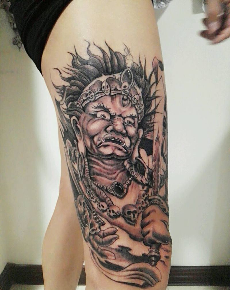 大黑天儿纹身图片