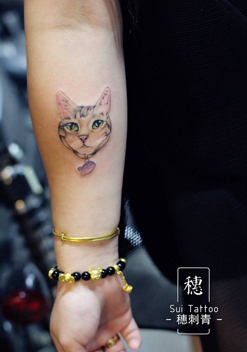 喵了个咪纹身图片