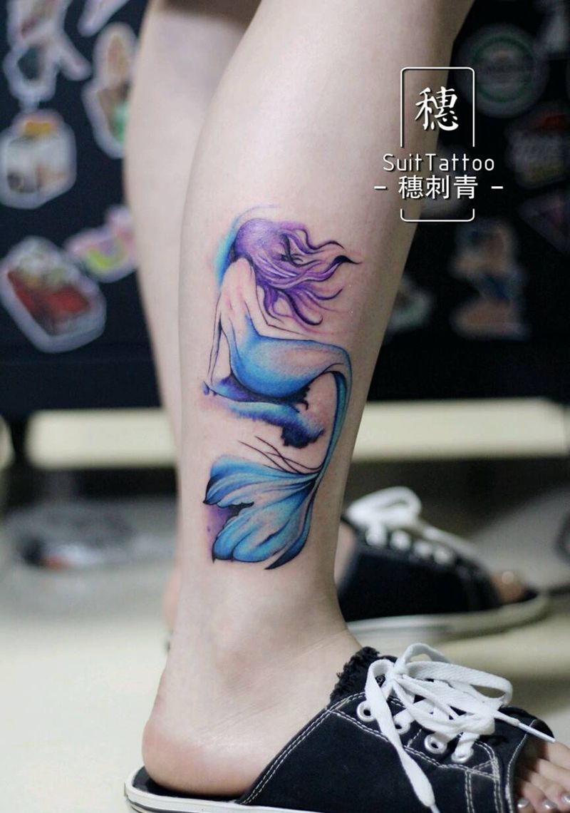 美人鱼纹身图片