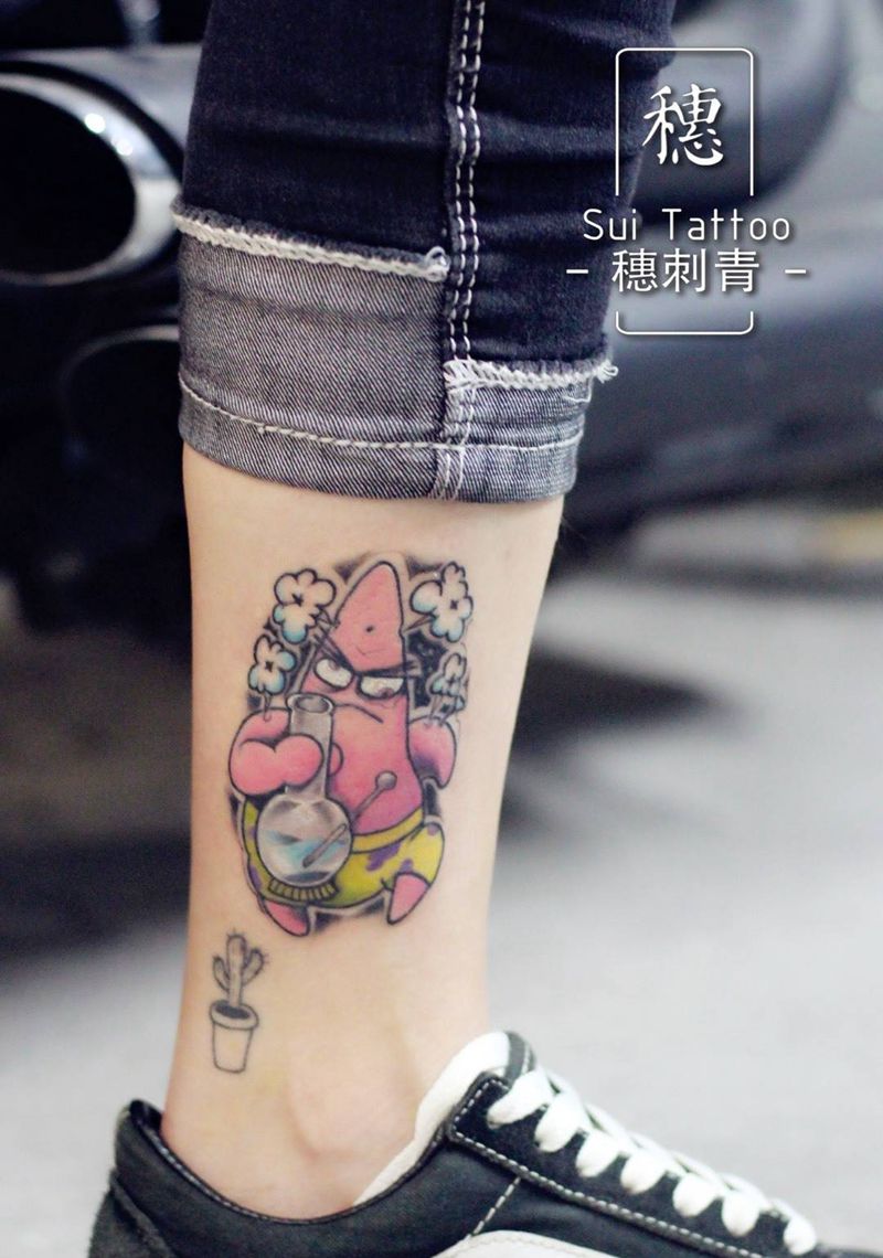 派大星纹身图片