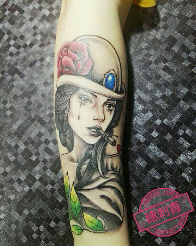 欧美大妞纹身图片