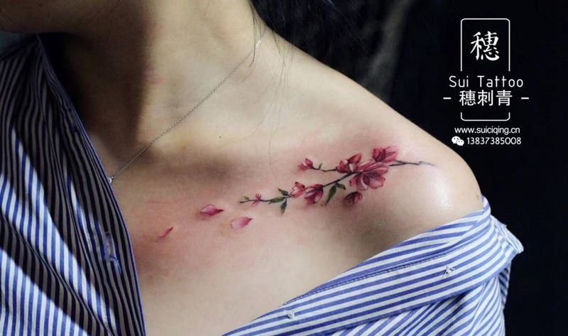 小花花纹身图片