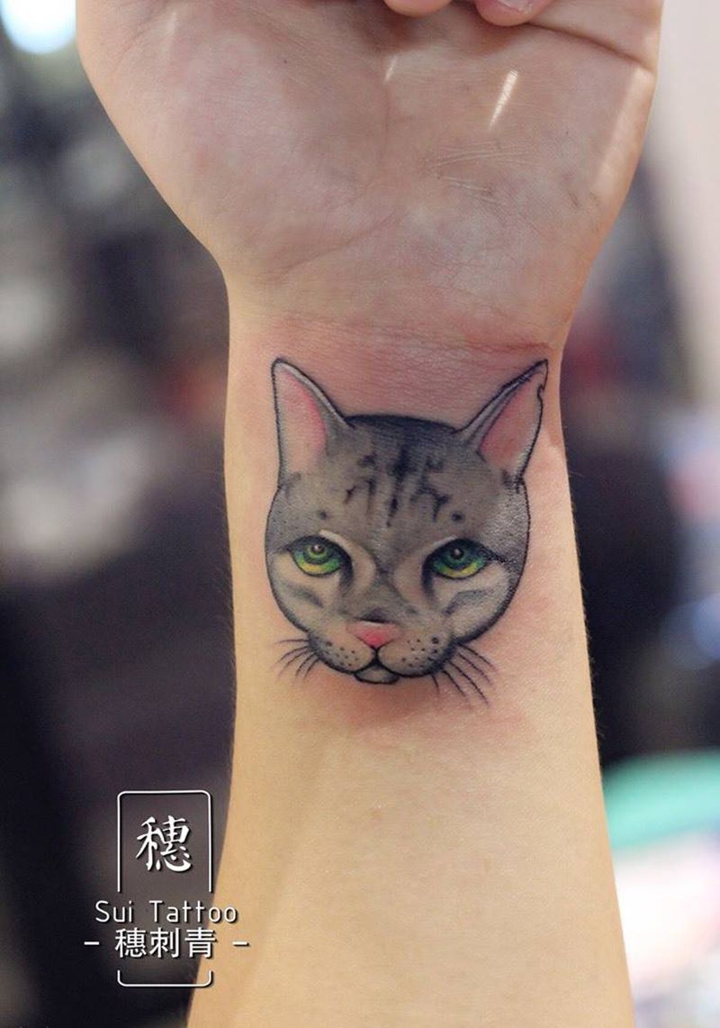喵喵纹身图片