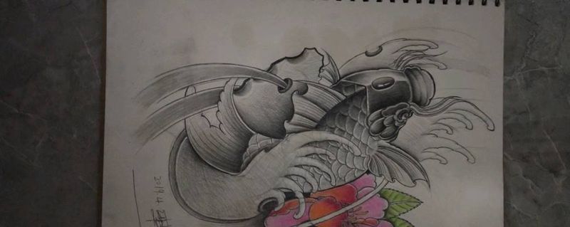 今日画稿，特价600有人做么？纹身图片_……纹身图案