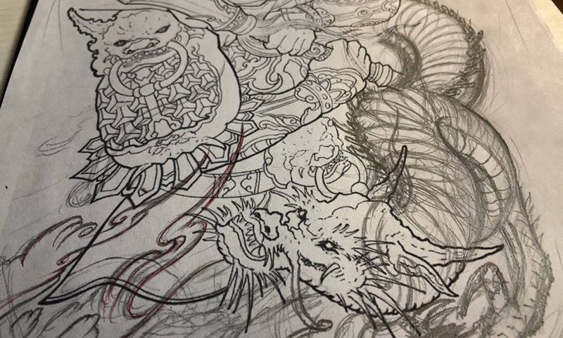 随便画的纹身图片