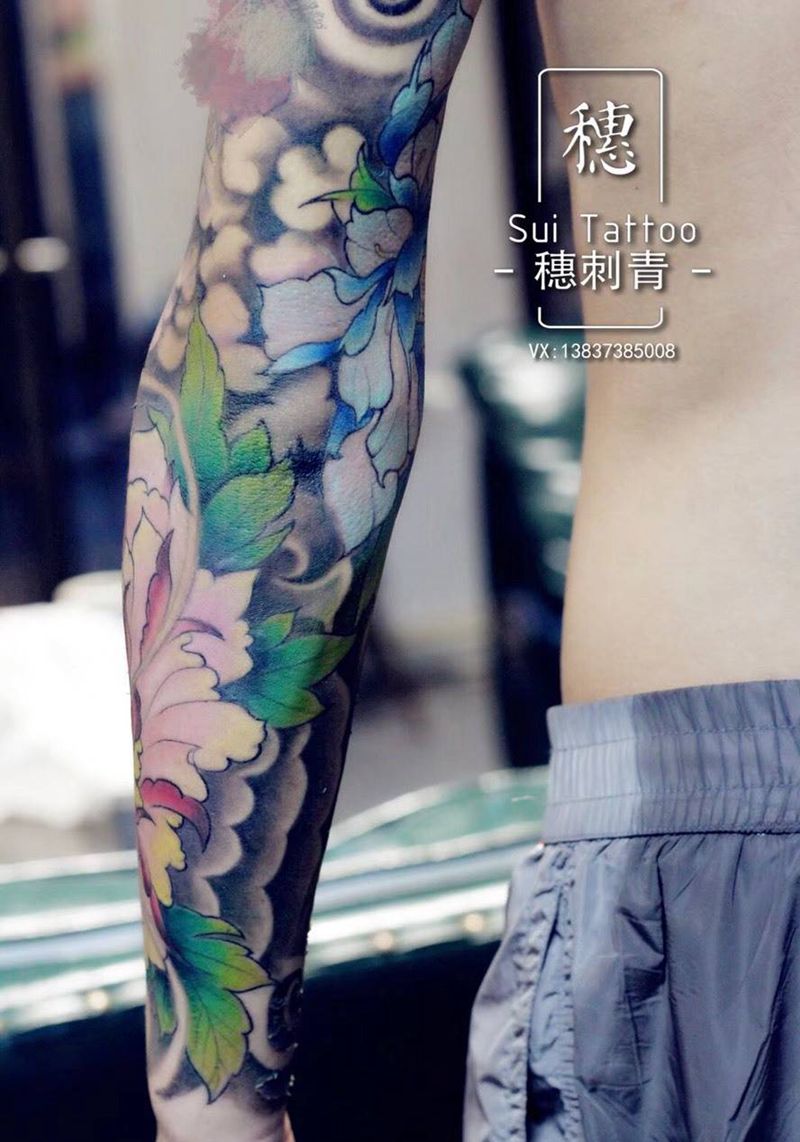 花臂纹身图片