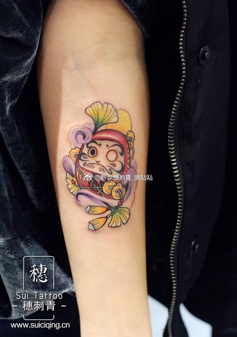 达摩蛋纹身图片