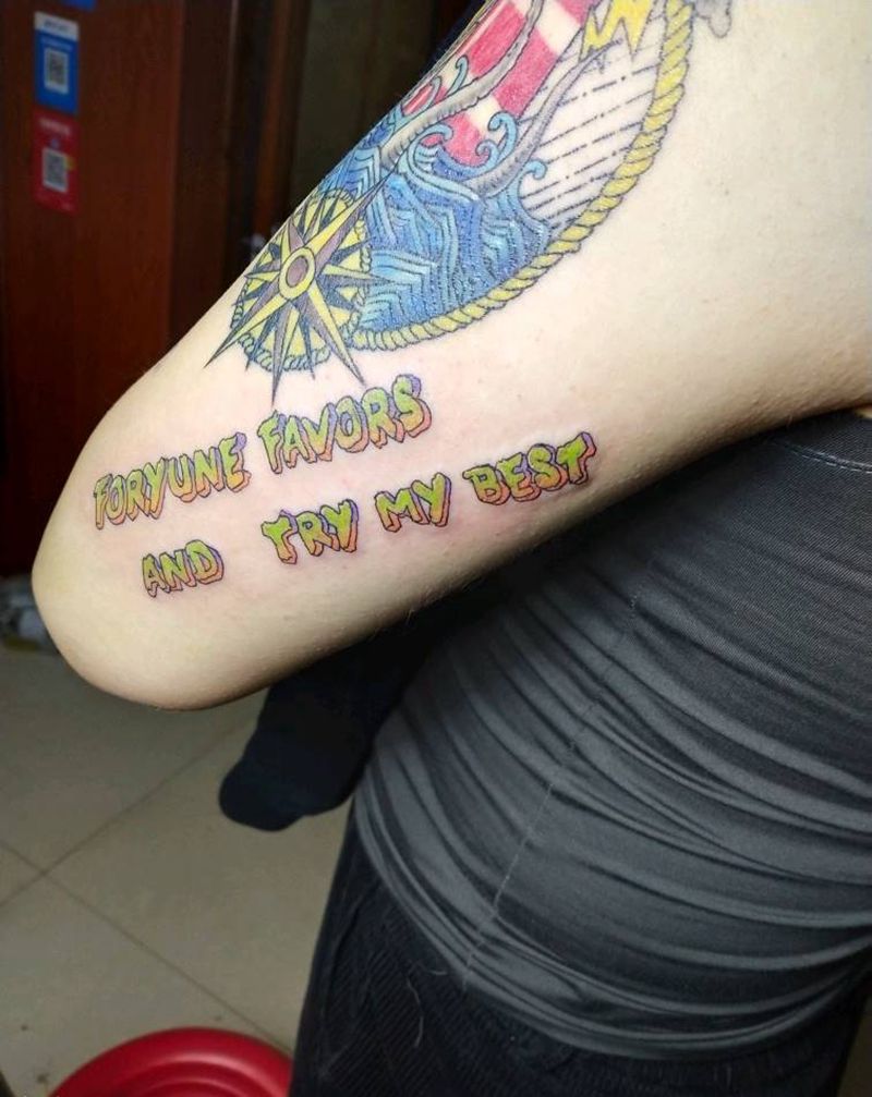 大臂old school纹身图片_Old School纹身图案