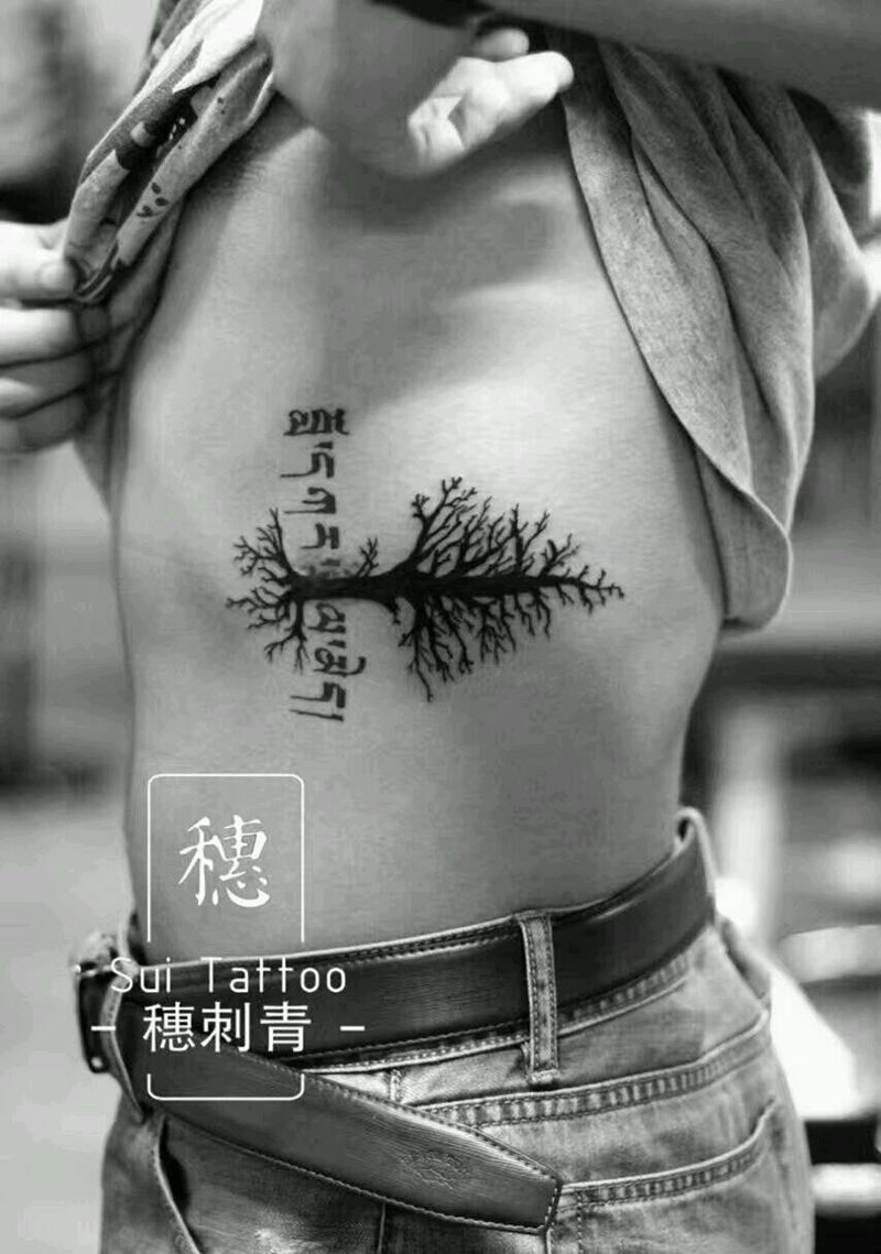 小树纹身图片