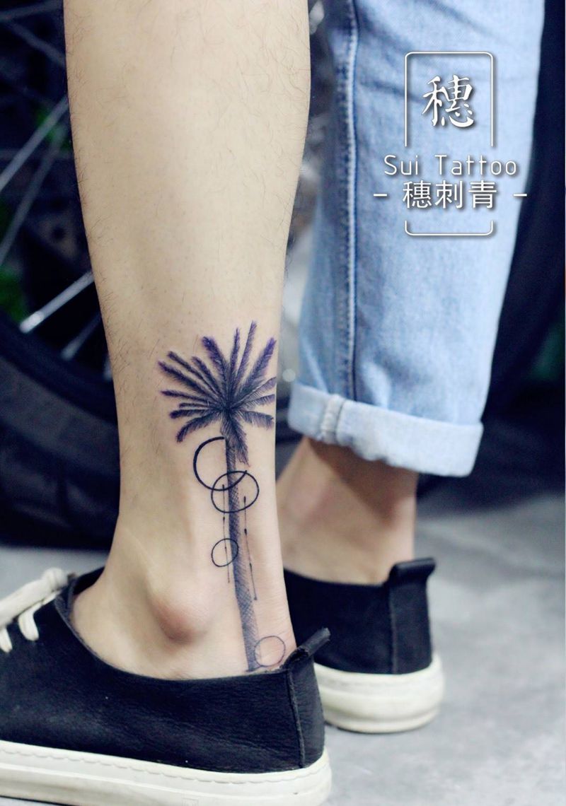 时尚个性的椰子~纹身图片