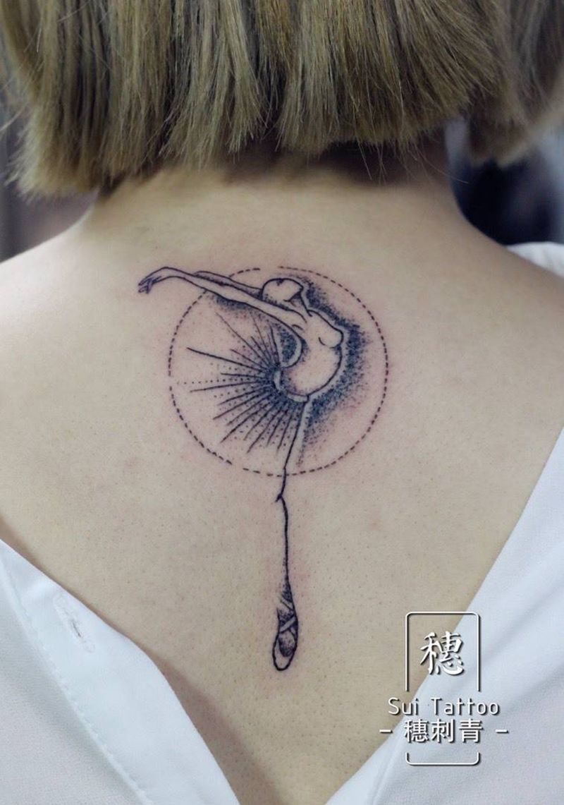 芭蕾天使纹身图片