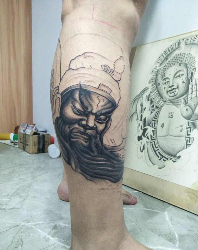 扎怂了，死活不让扎了，收纹身图片