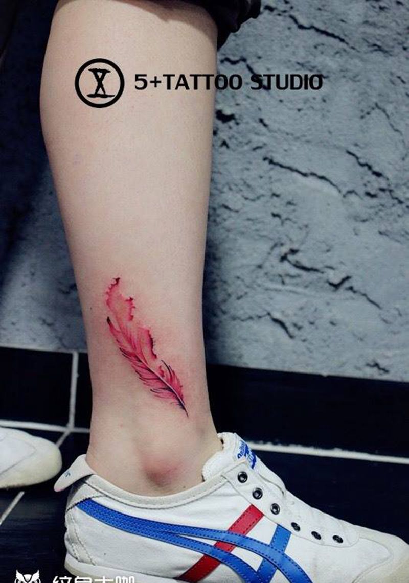 彩毛儿纹身图片