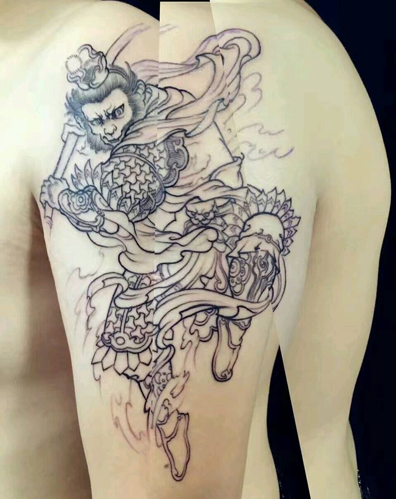 吃我一棍纹身图片