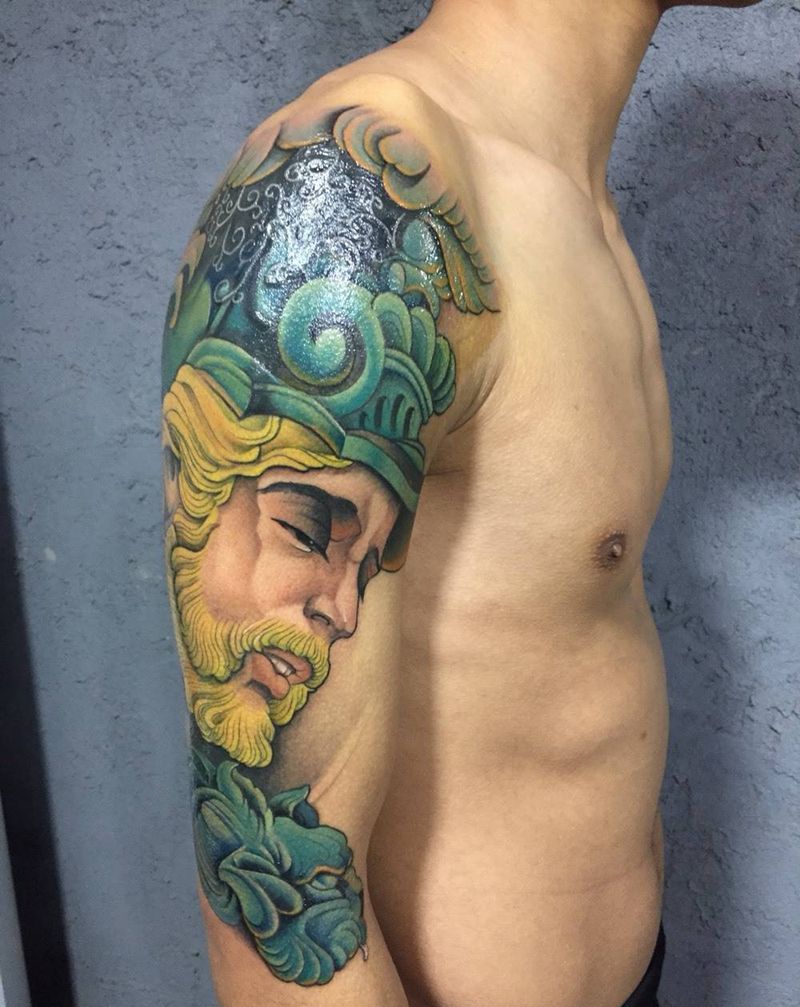 罗马战士纹身图片