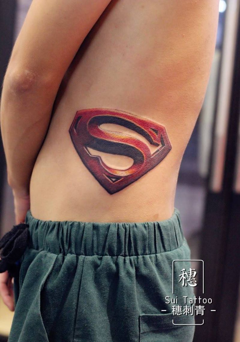 超人纹身图片