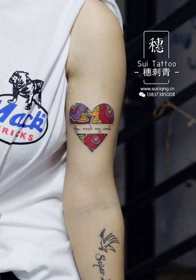 小心心纹身图片