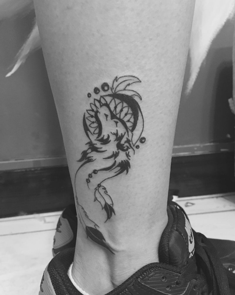 捕梦网纹身图片