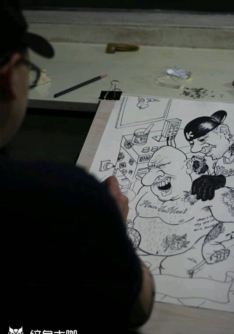 来个小漫画纹身图片