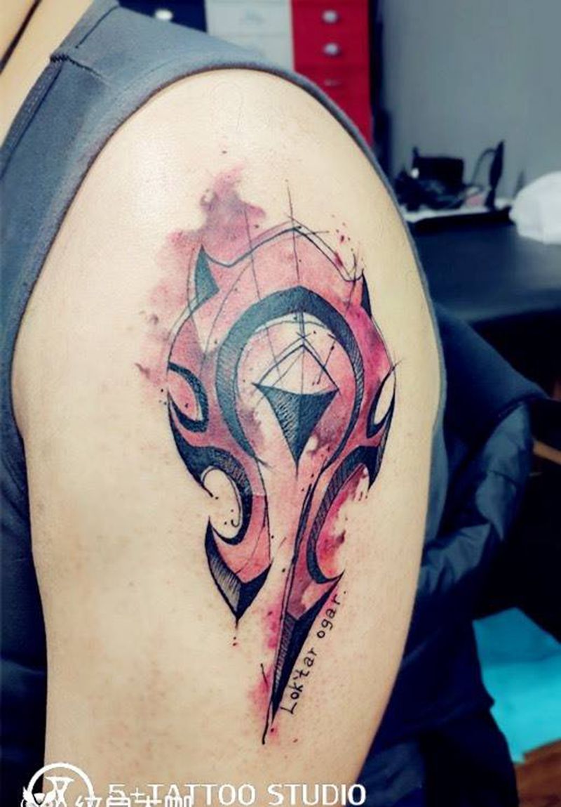 为了部落！纹身图片