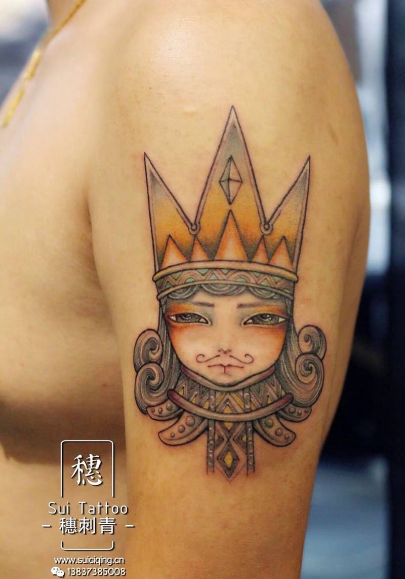 国王和王后纹身图片