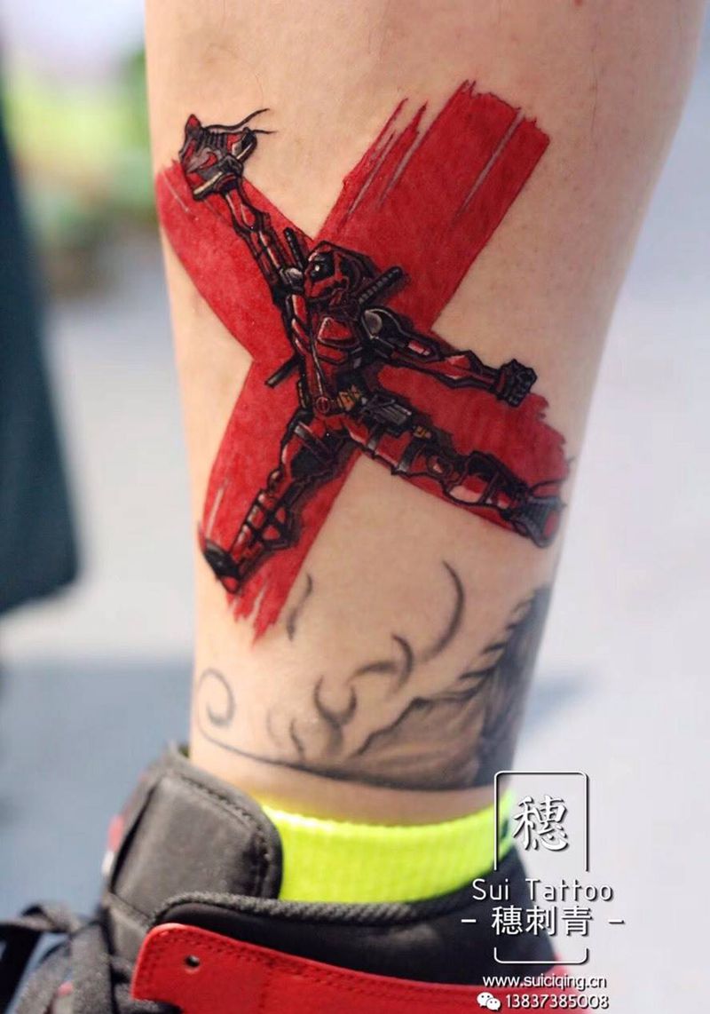 死侍纹身图片