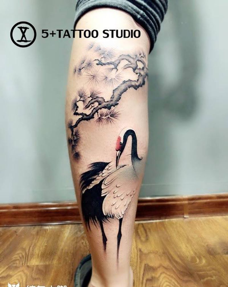 翱翔两万里,来去一千年纹身图片