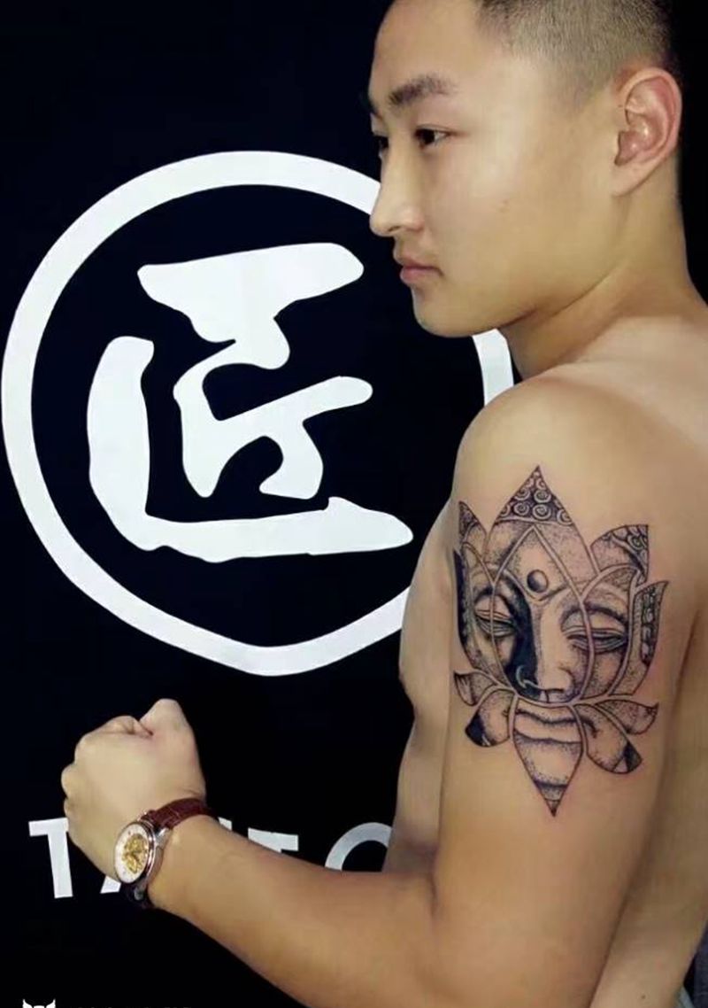 匠人刺青纹身图片_点刺纹身图案