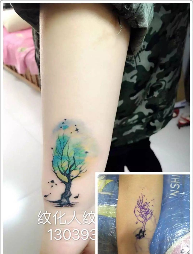 遮盖纹身图片