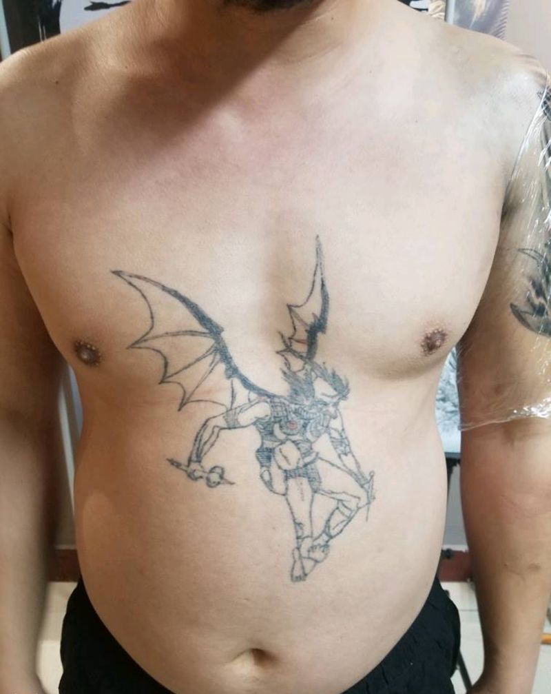 修改作品 雷神未完纹身图片