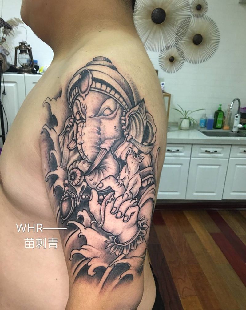象神纹身图片