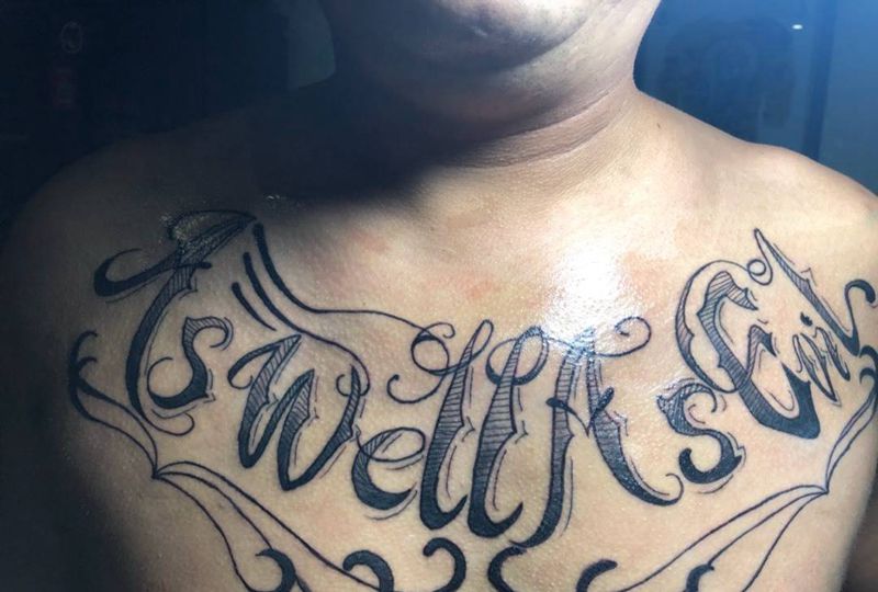 原创花体英文纹身图片