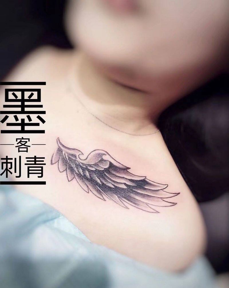 翅膀纹身图片