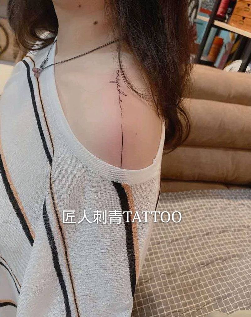 匠人刺青纹身图片_肩部纹身图案