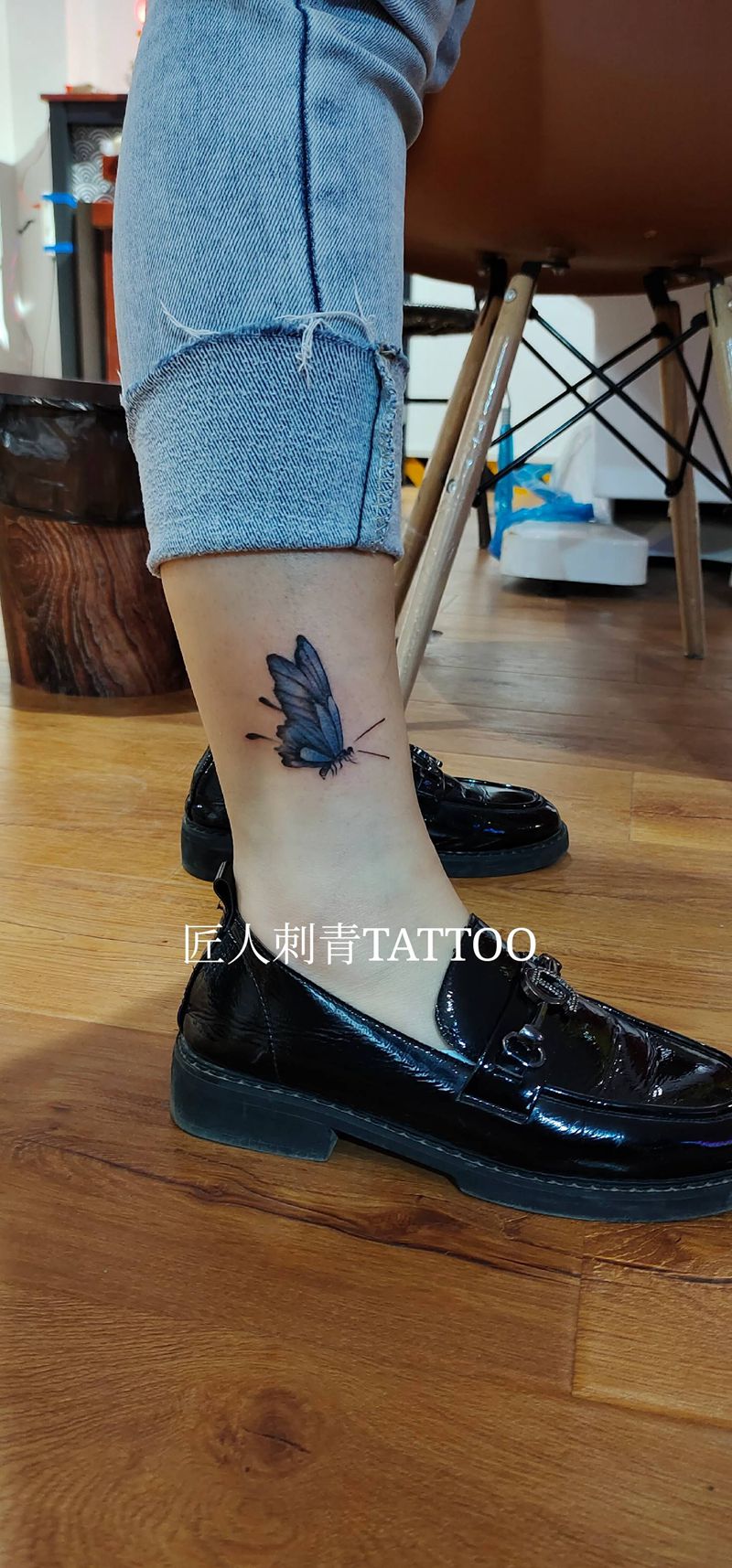 匠人刺青纹身图片_腿部纹身图案