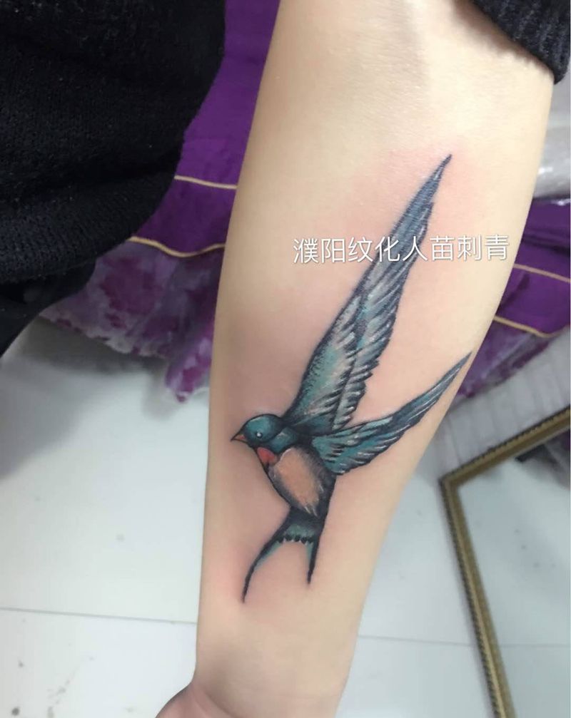 燕子纹身图片