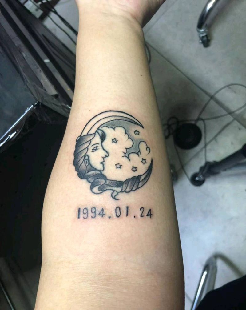 小清新纹身图片_手臂纹身图案