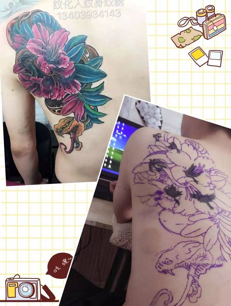遮盖纹身图片