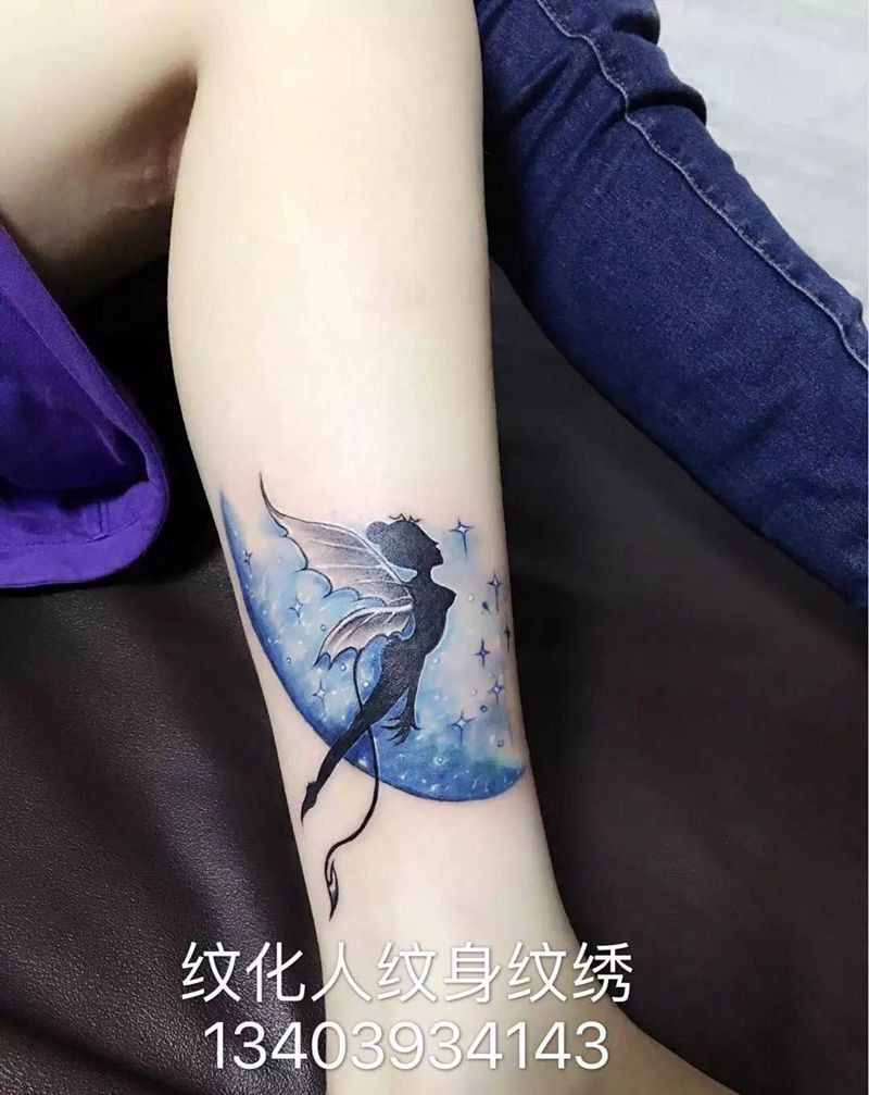 小天使纹身图片