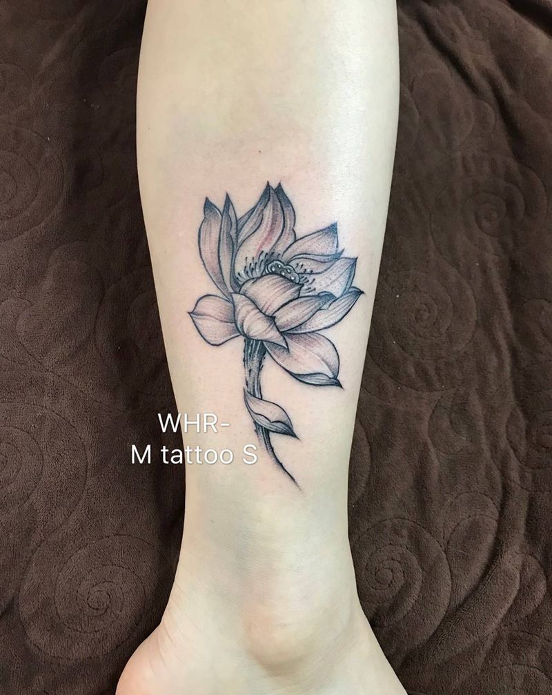 莲纹身图片