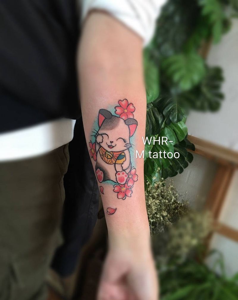 招财纳福系列纹身图片