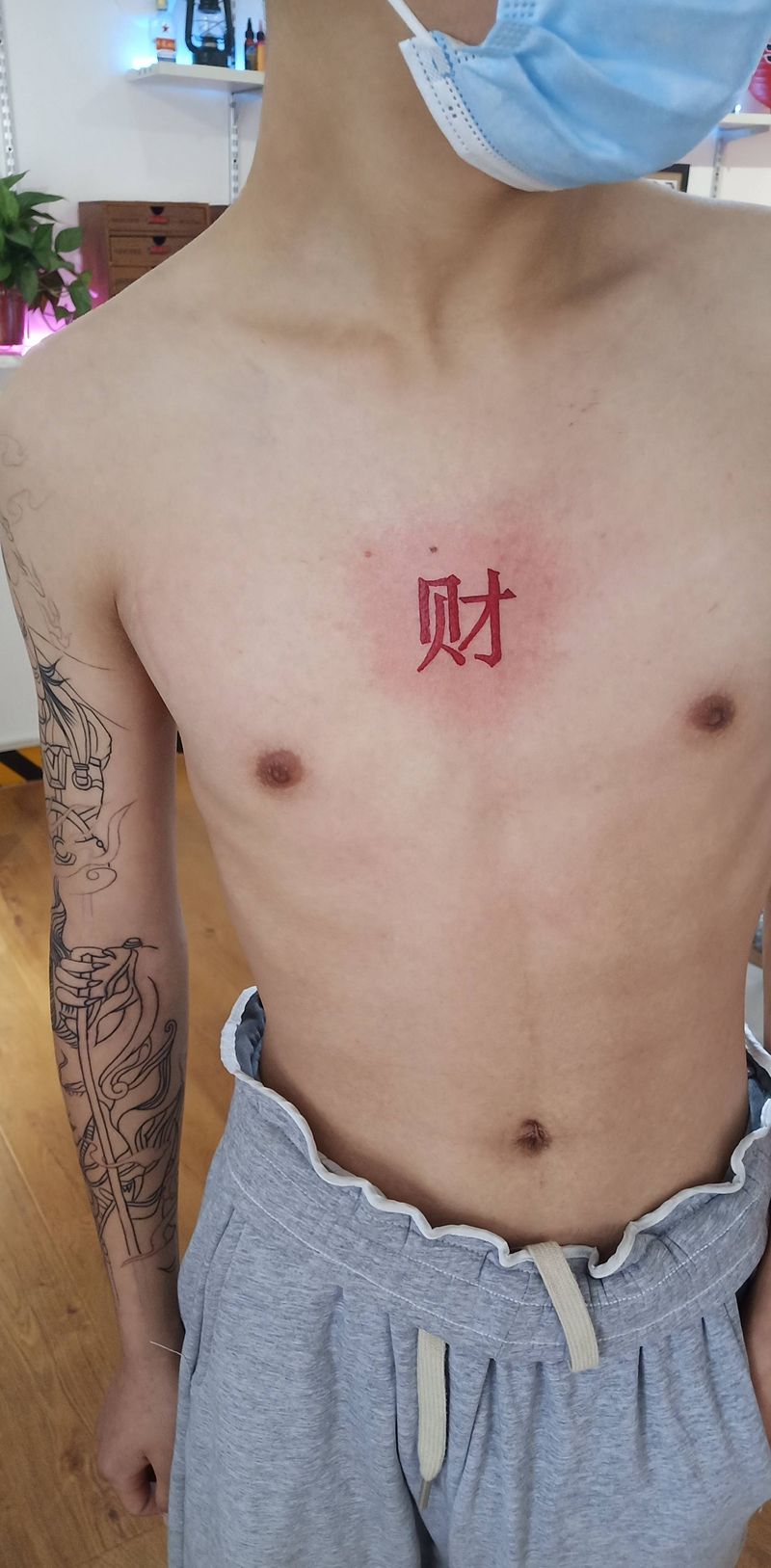 匠人刺青纹身图片_胸部纹身图案