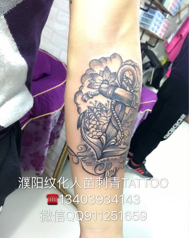 船锚纹身图片